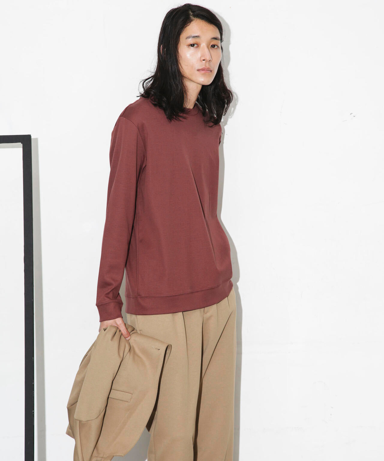 ｢FORMAL JERSEY｣クルーネックカットソー長袖