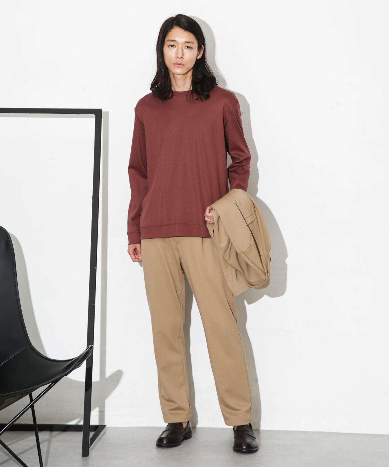 ｢FORMAL JERSEY｣クルーネックカットソー長袖