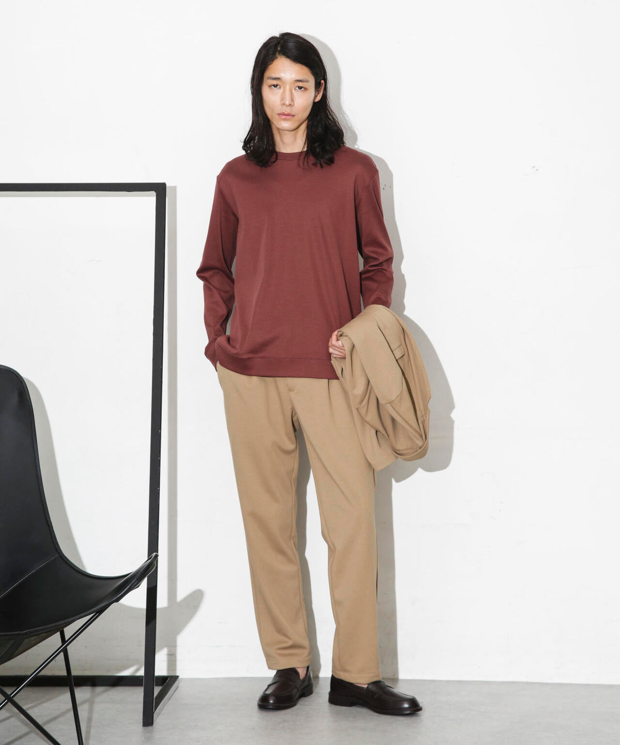 ｢FORMAL JERSEY｣クルーネックカットソー長袖
