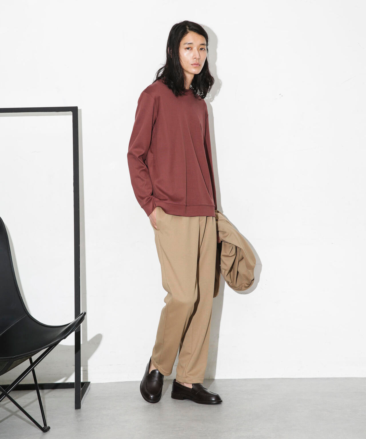 ｢FORMAL JERSEY｣クルーネックカットソー長袖