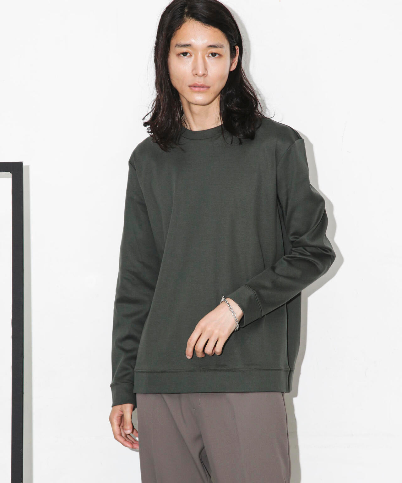 ｢FORMAL JERSEY｣クルーネックカットソー長袖