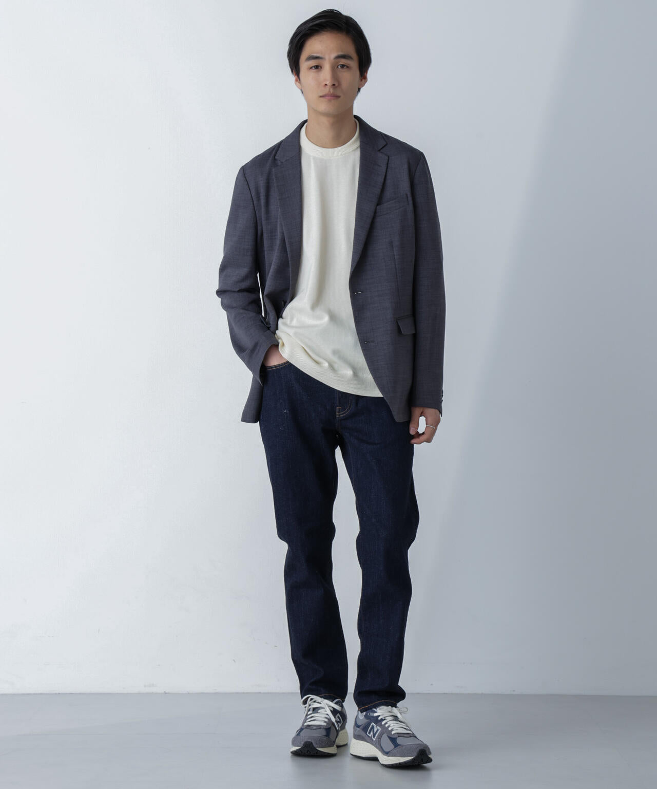 「N JACKET」Reflax(R)スラブツイルストレッチジャケット（セットアップ可）