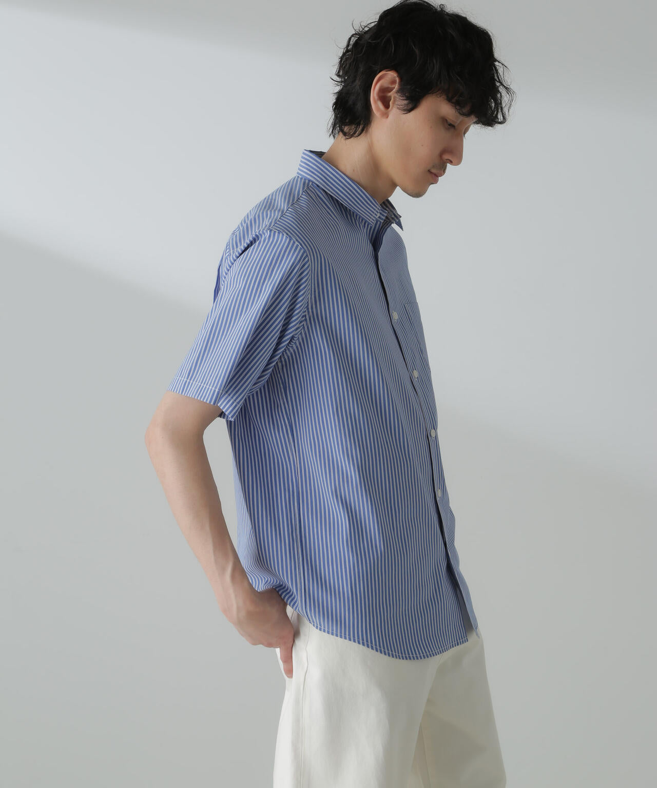 「ICE FLOW LINEN」バリエーションシャツ 半袖