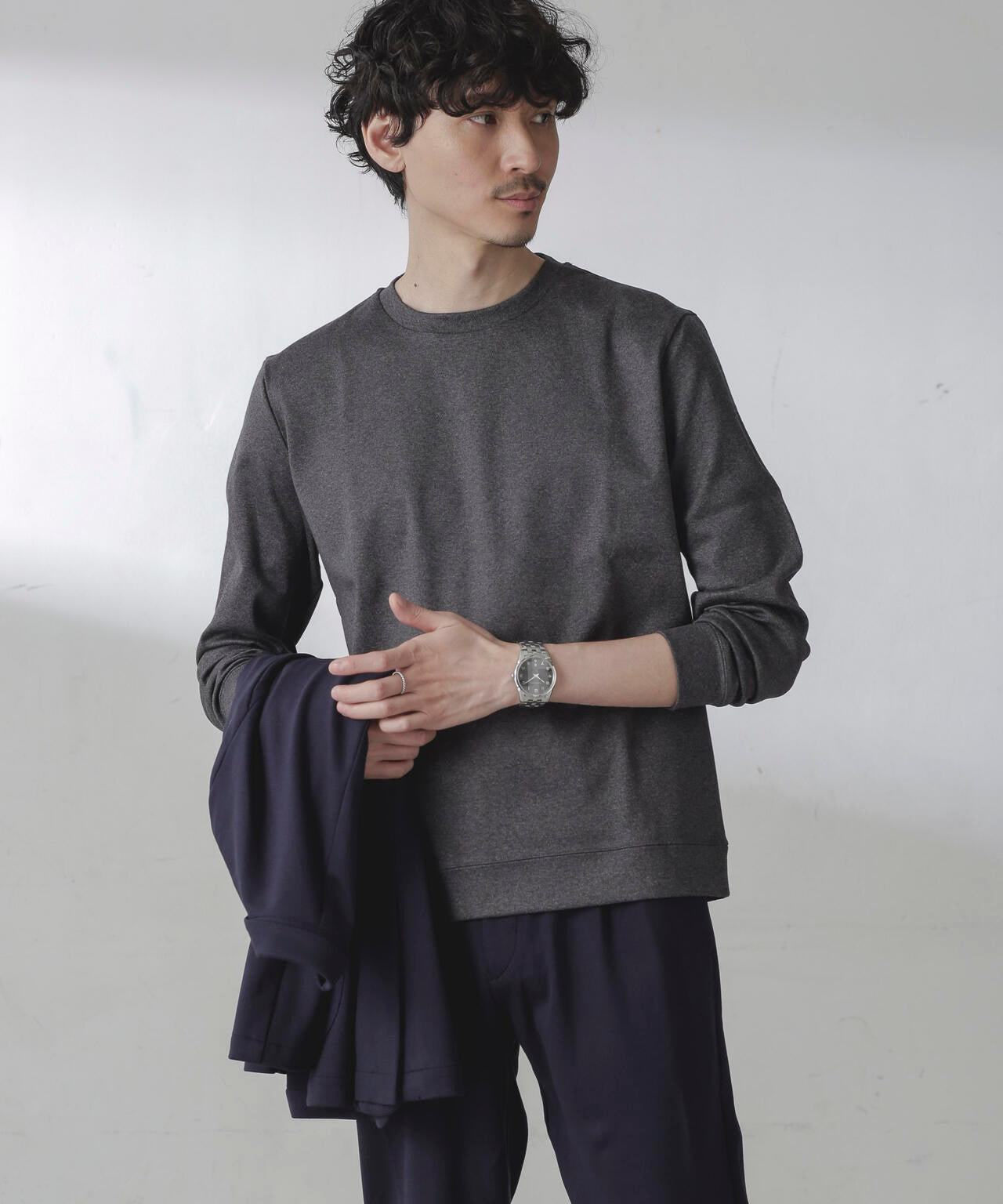 ｢FORMAL JERSEY｣クルーネックカットソー長袖
