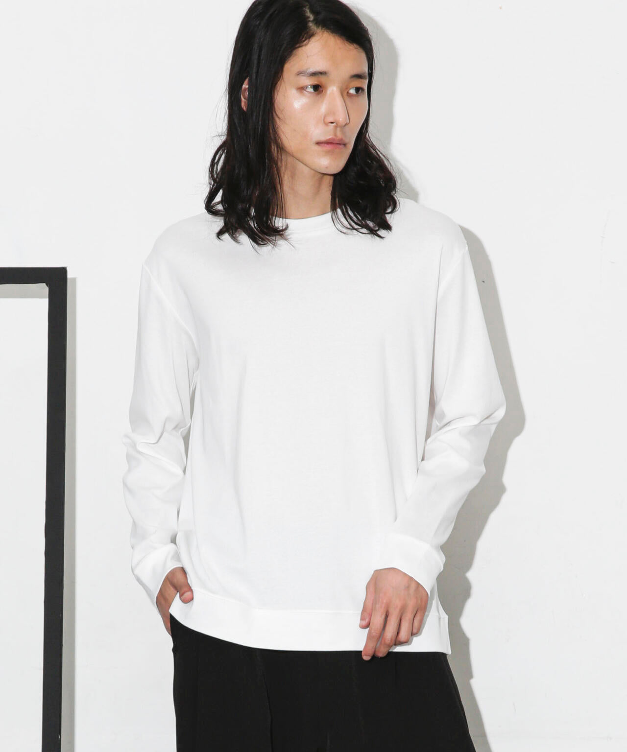 ｢FORMAL JERSEY｣クルーネックカットソー長袖