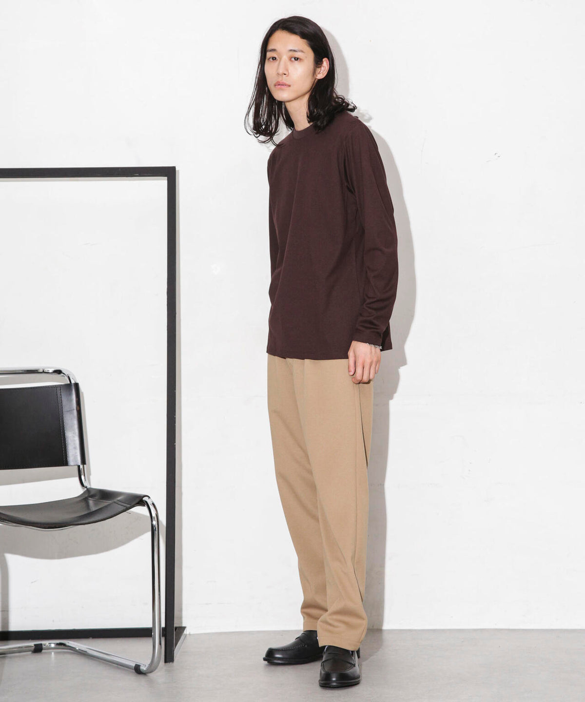 Anti Soaked 汗染み防止 クルーネックTシャツ長袖