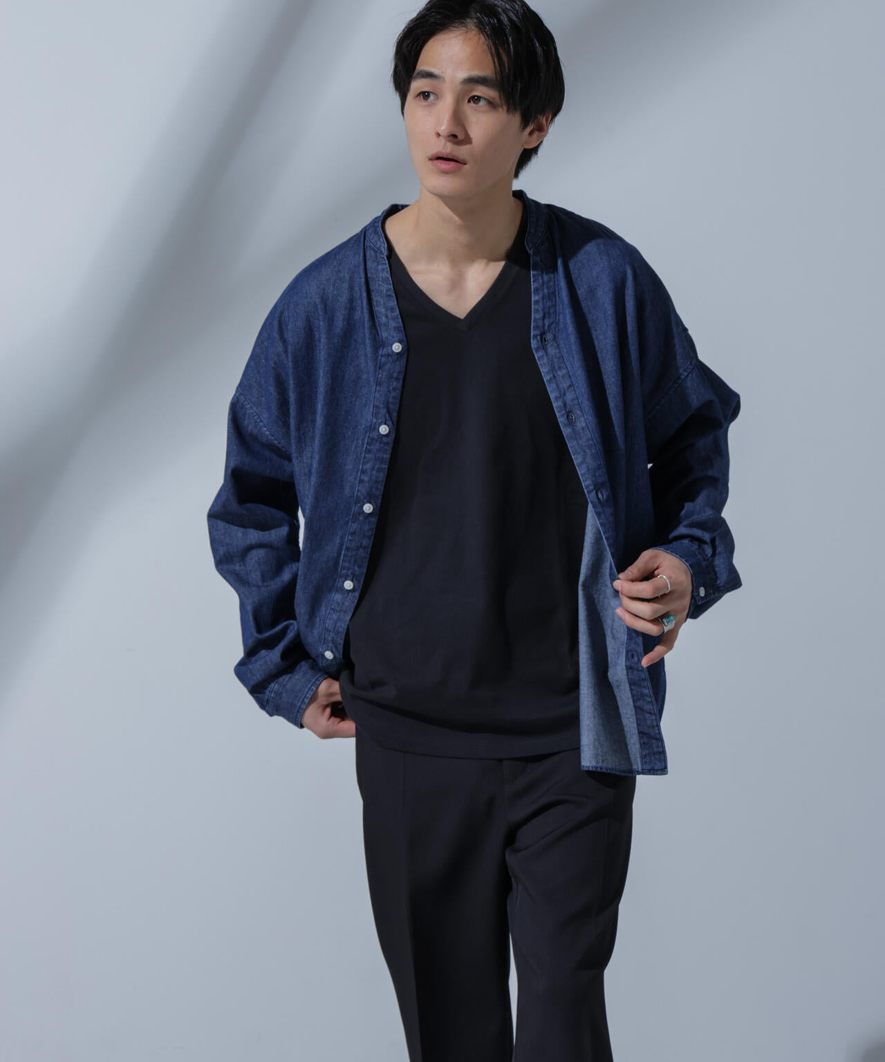Anti Soaked(R)  汗染み防止 VネックTシャツ