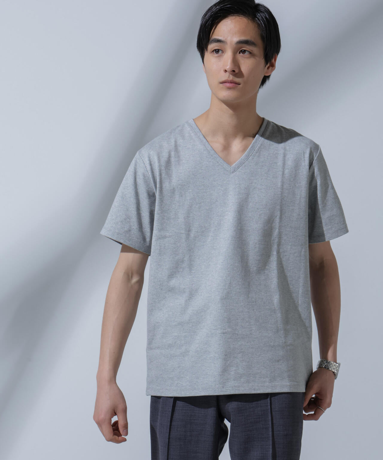 Anti Soaked(R)  汗染み防止 VネックTシャツ