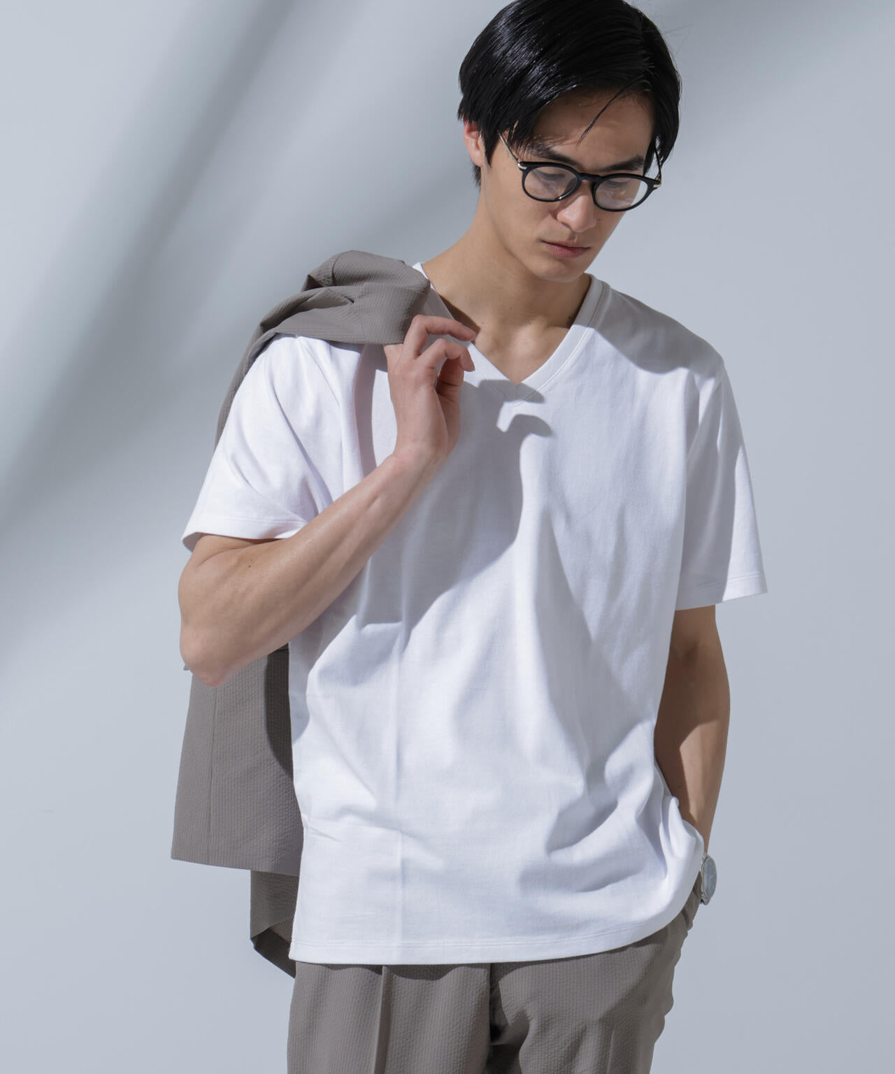 Anti Soaked(R)  汗染み防止 VネックTシャツ