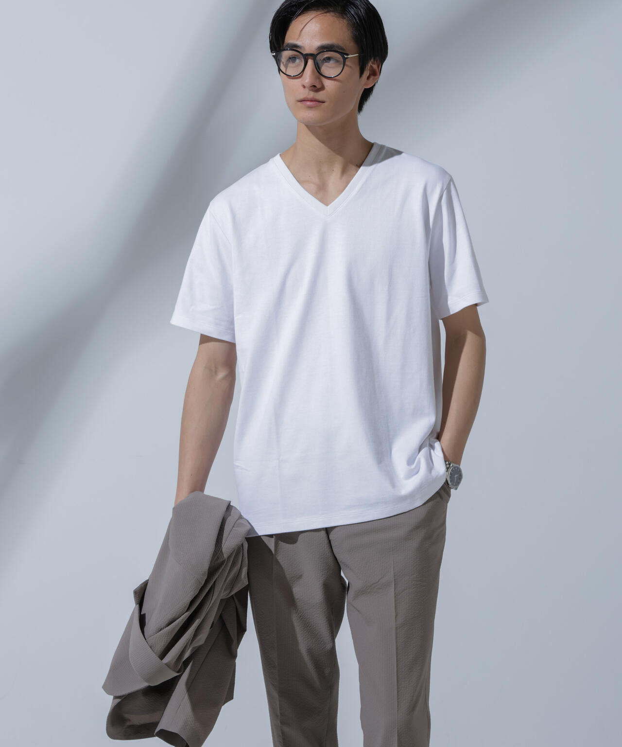 Anti Soaked(R)  汗染み防止 VネックTシャツ