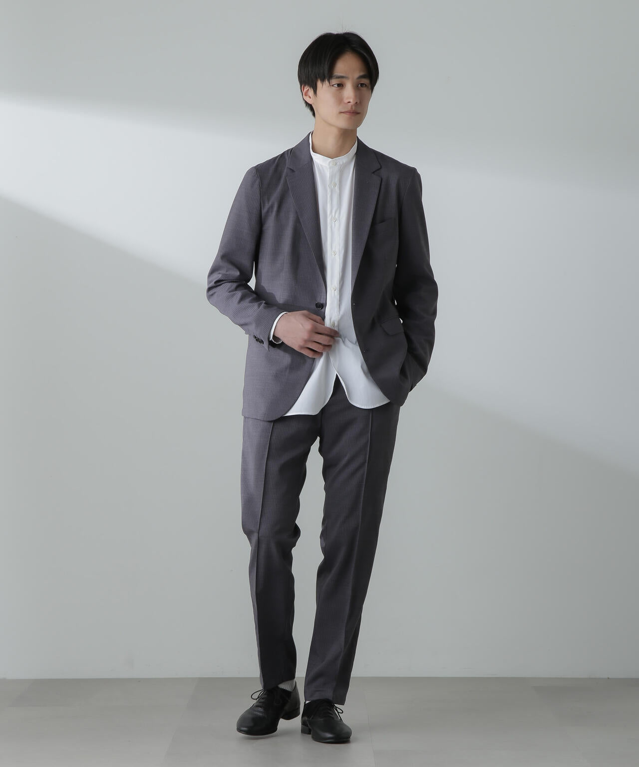 「N TROUSERS」サマーウールTWストライプパンツ(セットアップ可)