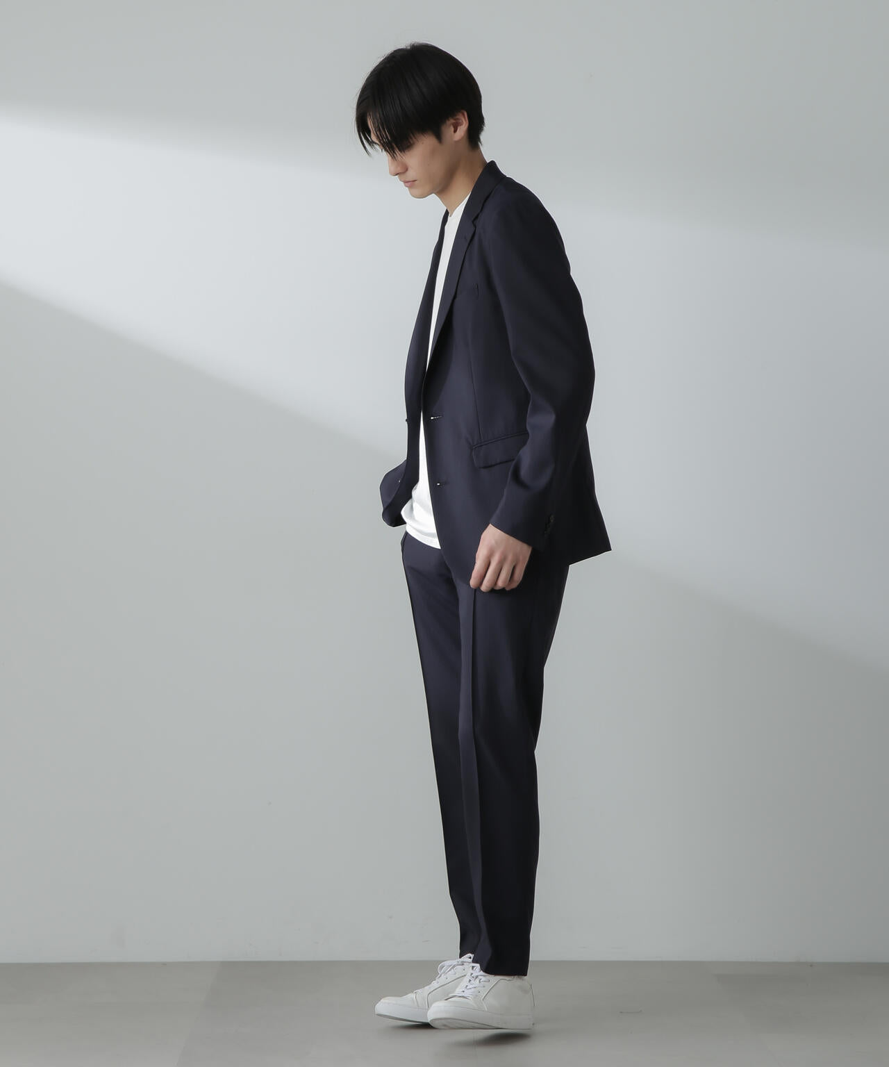 「N TROUSERS」サマーウールTWストライプパンツ(セットアップ可)