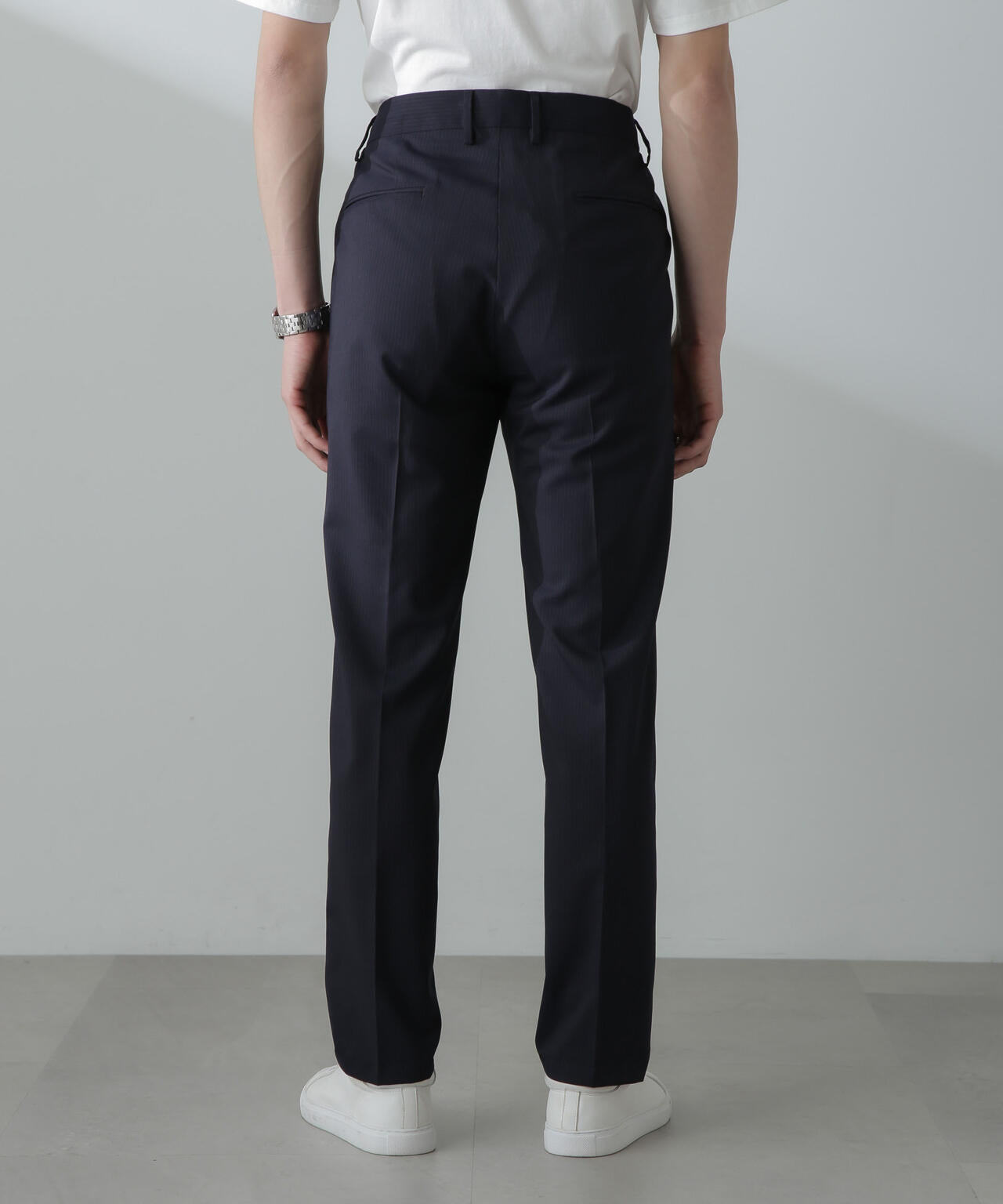 「N TROUSERS」サマーウールTWストライプパンツ(セットアップ可)