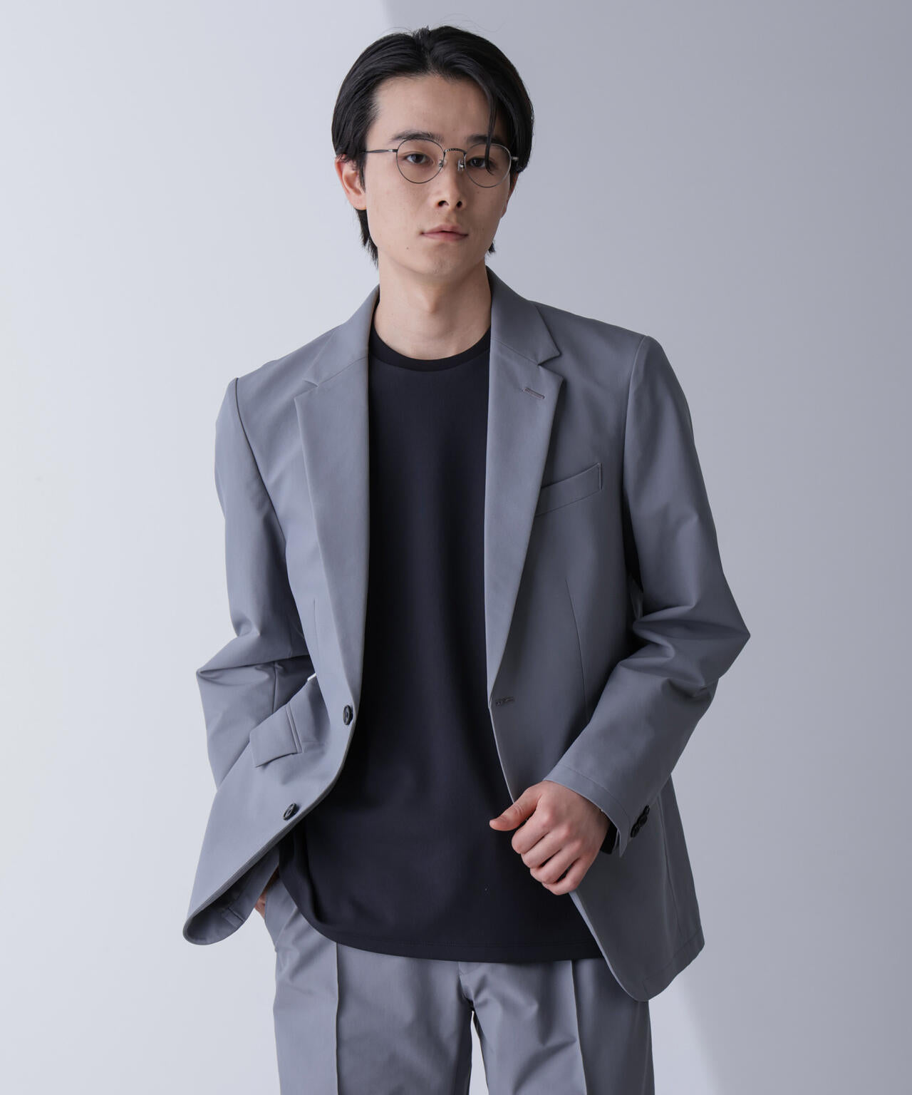 「N JACKET PREMIUM」TEXBRID(R)撥水ウラドットストレッチジャケット(セットアップ可)