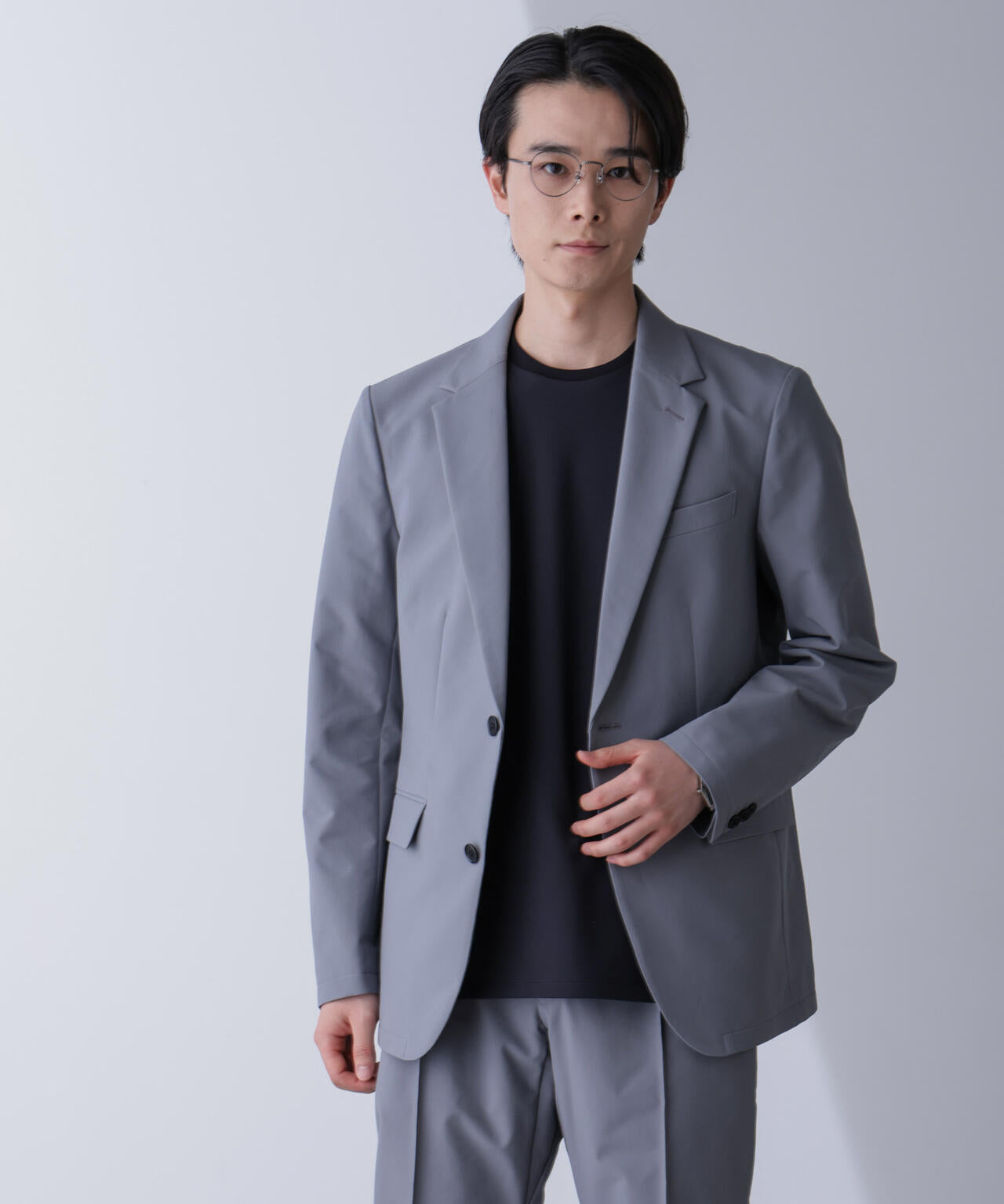 「N JACKET PREMIUM」TEXBRID(R)撥水ウラドットストレッチジャケット(セットアップ可)