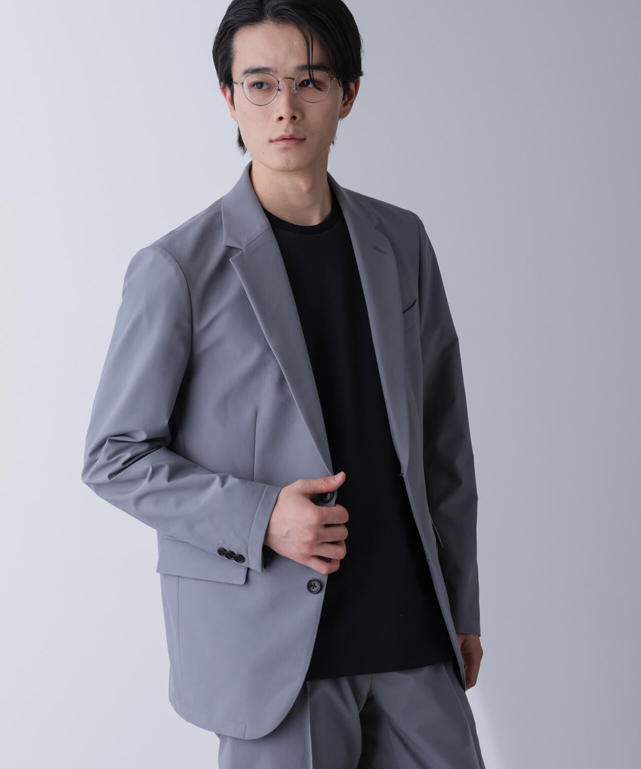 「N JACKET PREMIUM」TEXBRID(R)撥水ウラドットストレッチジャケット(セットアップ可)