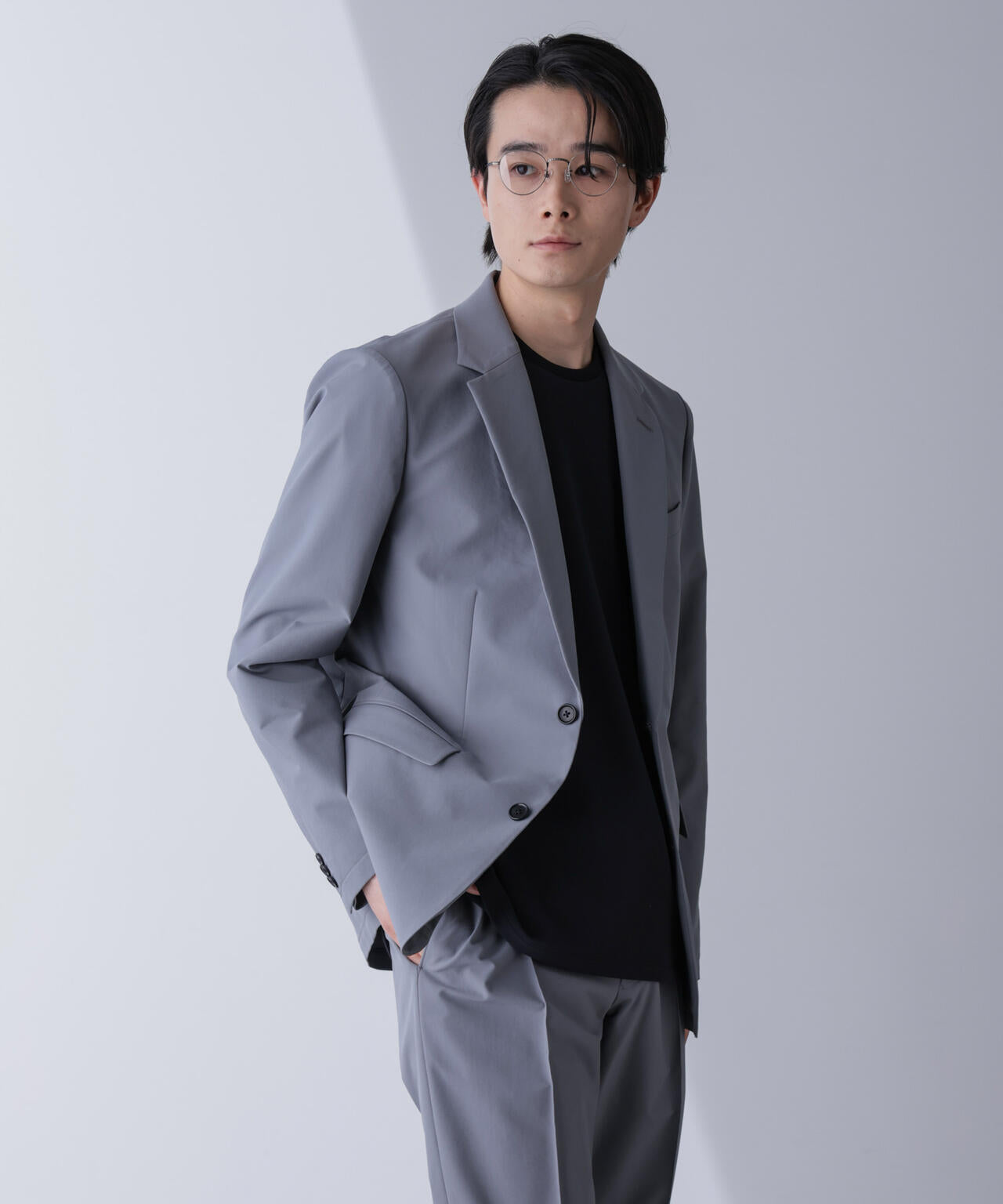 「N JACKET PREMIUM」TEXBRID(R)撥水ウラドットストレッチジャケット(セットアップ可)