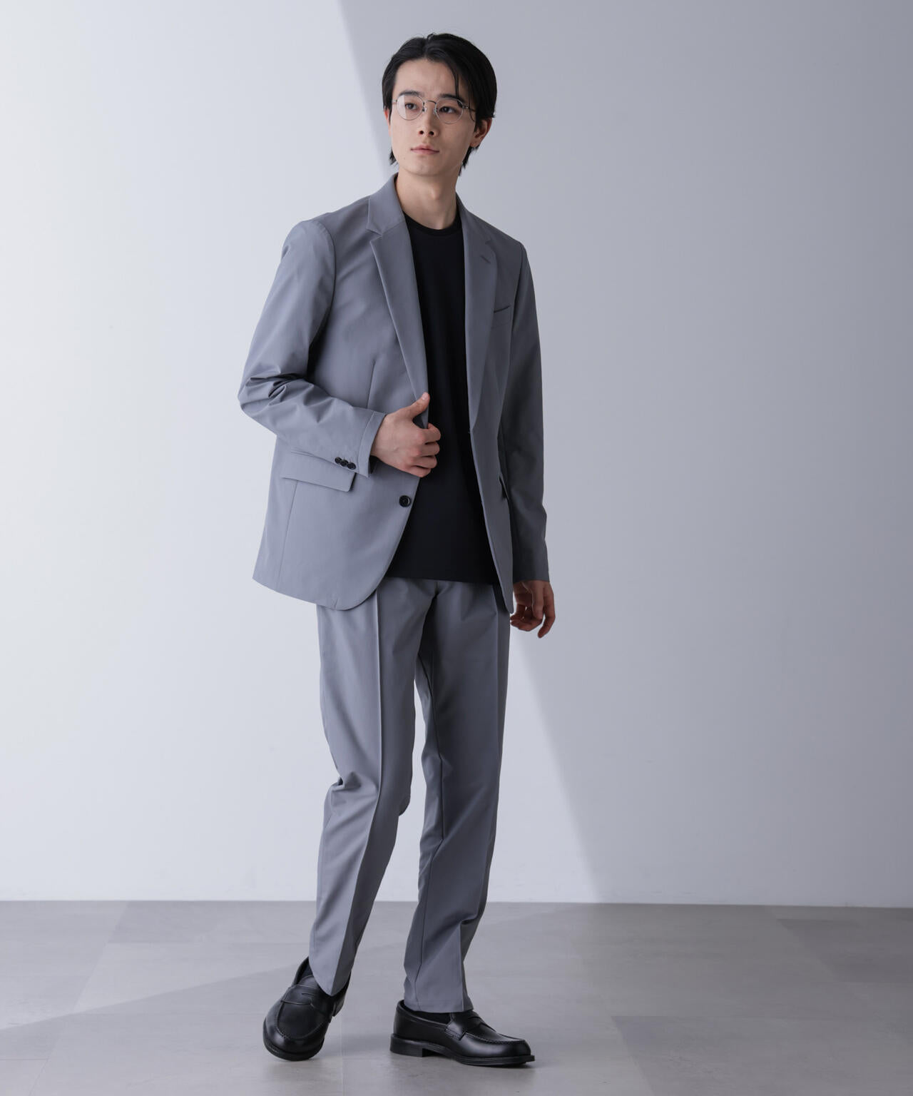 「N JACKET PREMIUM」TEXBRID(R)撥水ウラドットストレッチジャケット(セットアップ可)