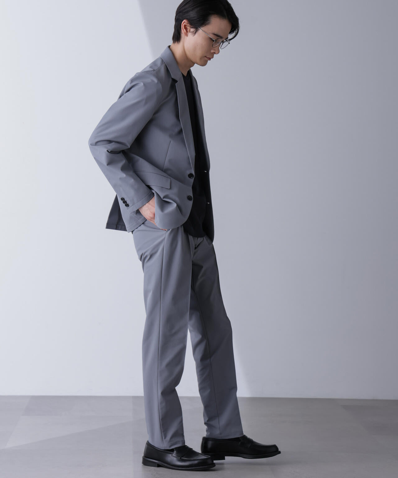 「N JACKET PREMIUM」TEXBRID(R)撥水ウラドットストレッチジャケット(セットアップ可)