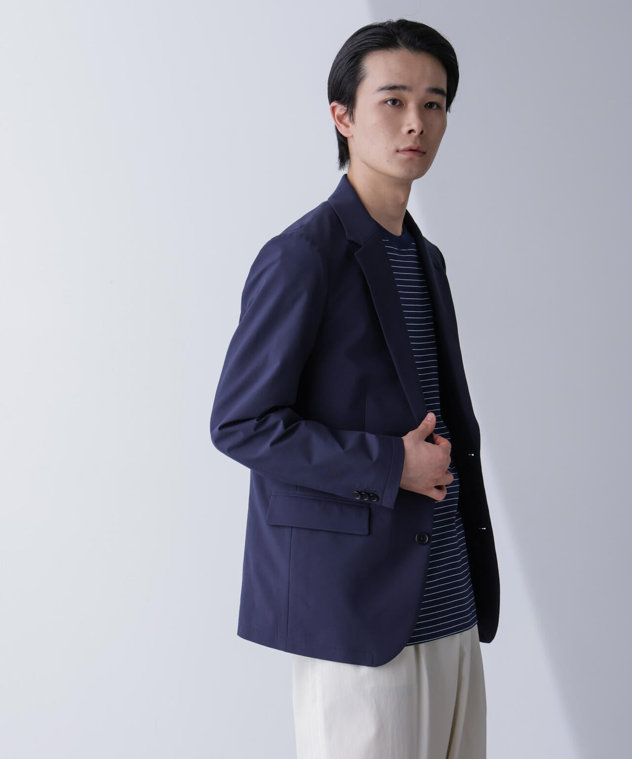 「N JACKET PREMIUM」TEXBRID(R)撥水ウラドットストレッチジャケット(セットアップ可)