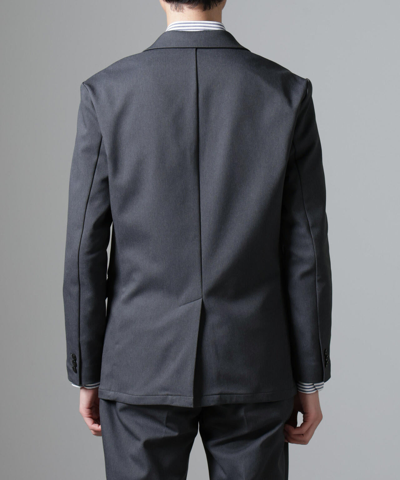 「N JACKET BASIC」CATINA(R)メランジ二重織ツイルストレッチジャケット(セットアップ可)
