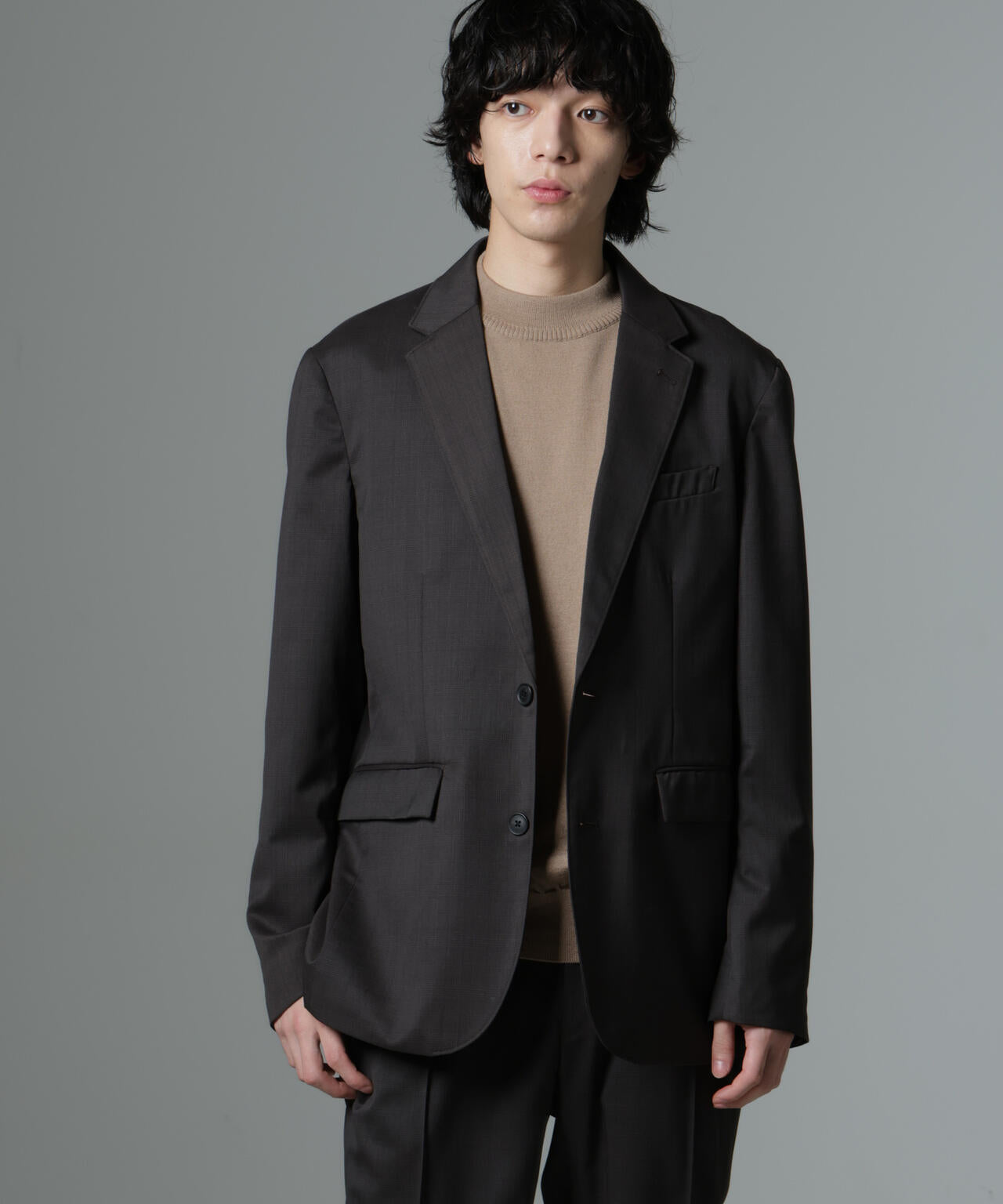 「N JACKET PREMIUM」RENU(R)T/Wシャドーチェックジャケット(セットアップ可)