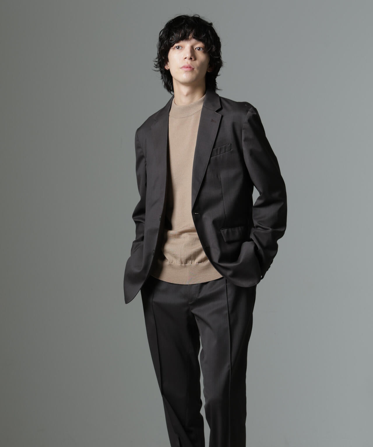 「N JACKET PREMIUM」RENU(R)T/Wシャドーチェックジャケット(セットアップ可)