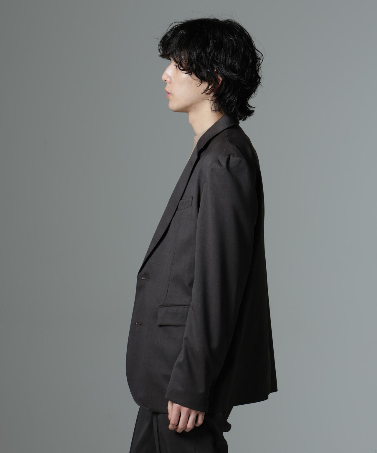 「N JACKET PREMIUM」RENU(R)T/Wシャドーチェックジャケット(セットアップ可)