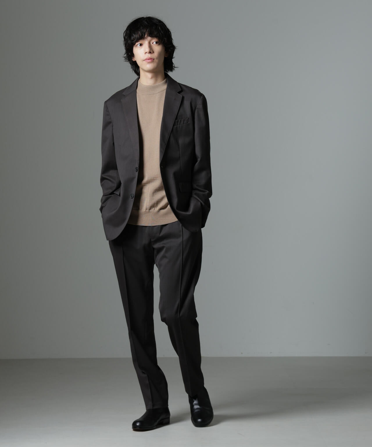 「N JACKET PREMIUM」RENU(R)T/Wシャドーチェックジャケット(セットアップ可)