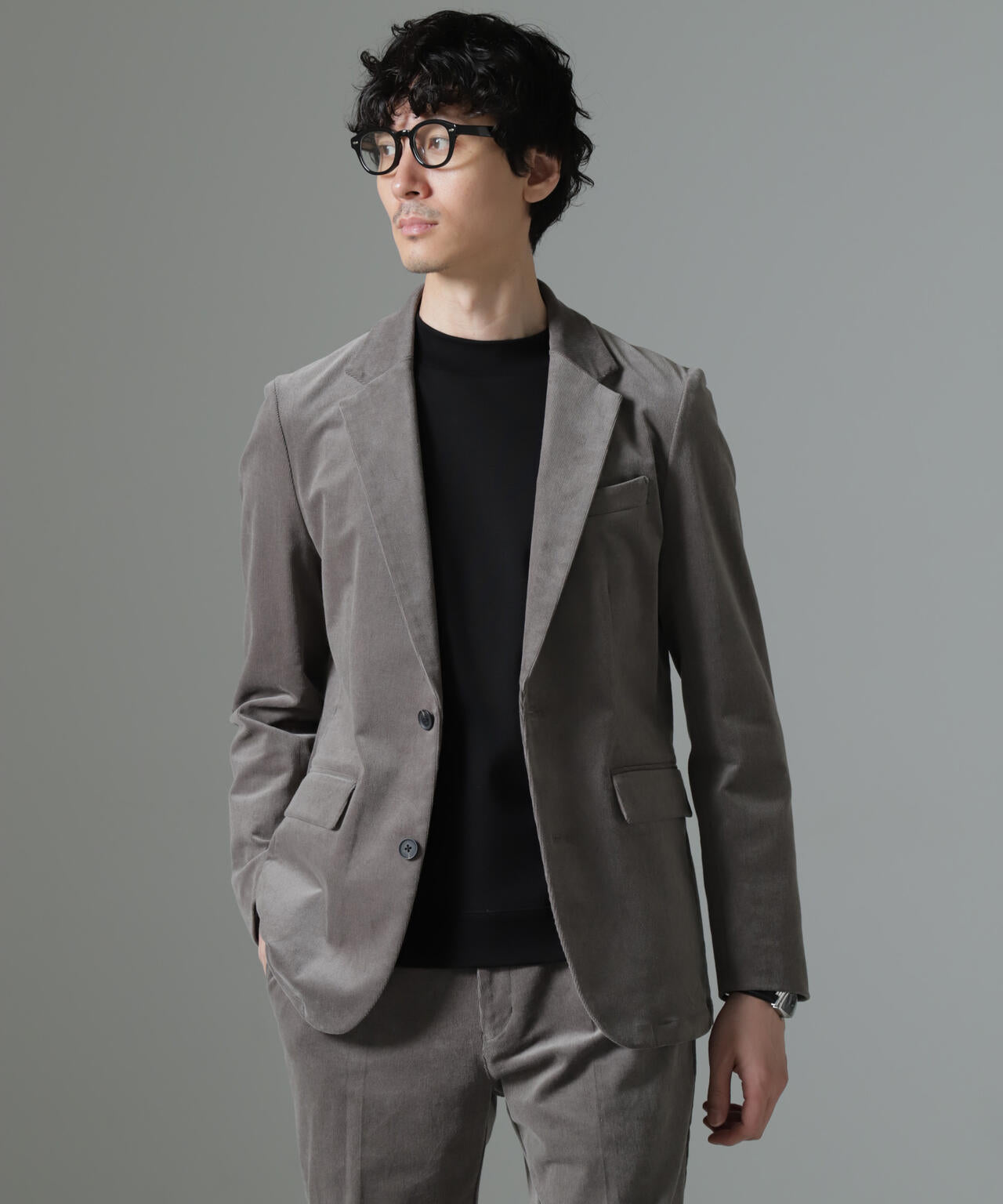｢Damerino｣コットンコーデュロイストレッチセットアップ