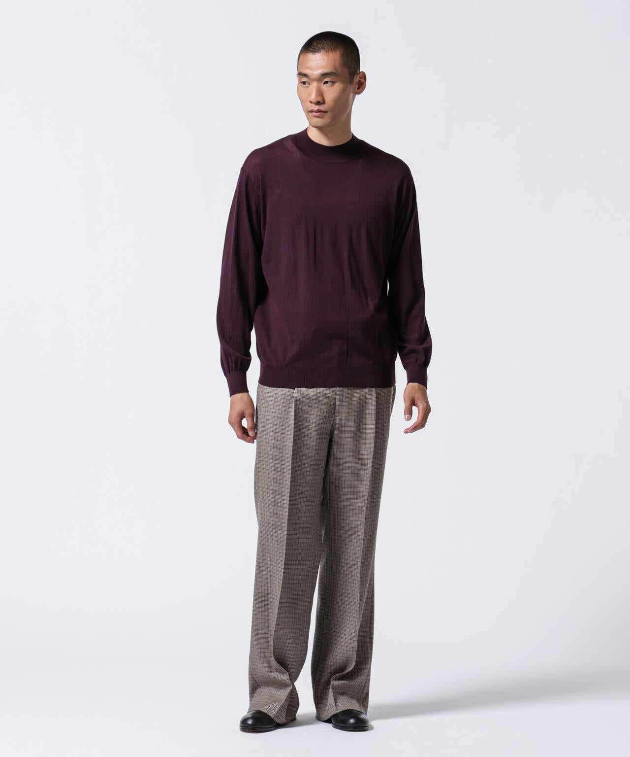 「ASSEMBLANC」BRISBANEベンチレーションモックネックプルオーバー