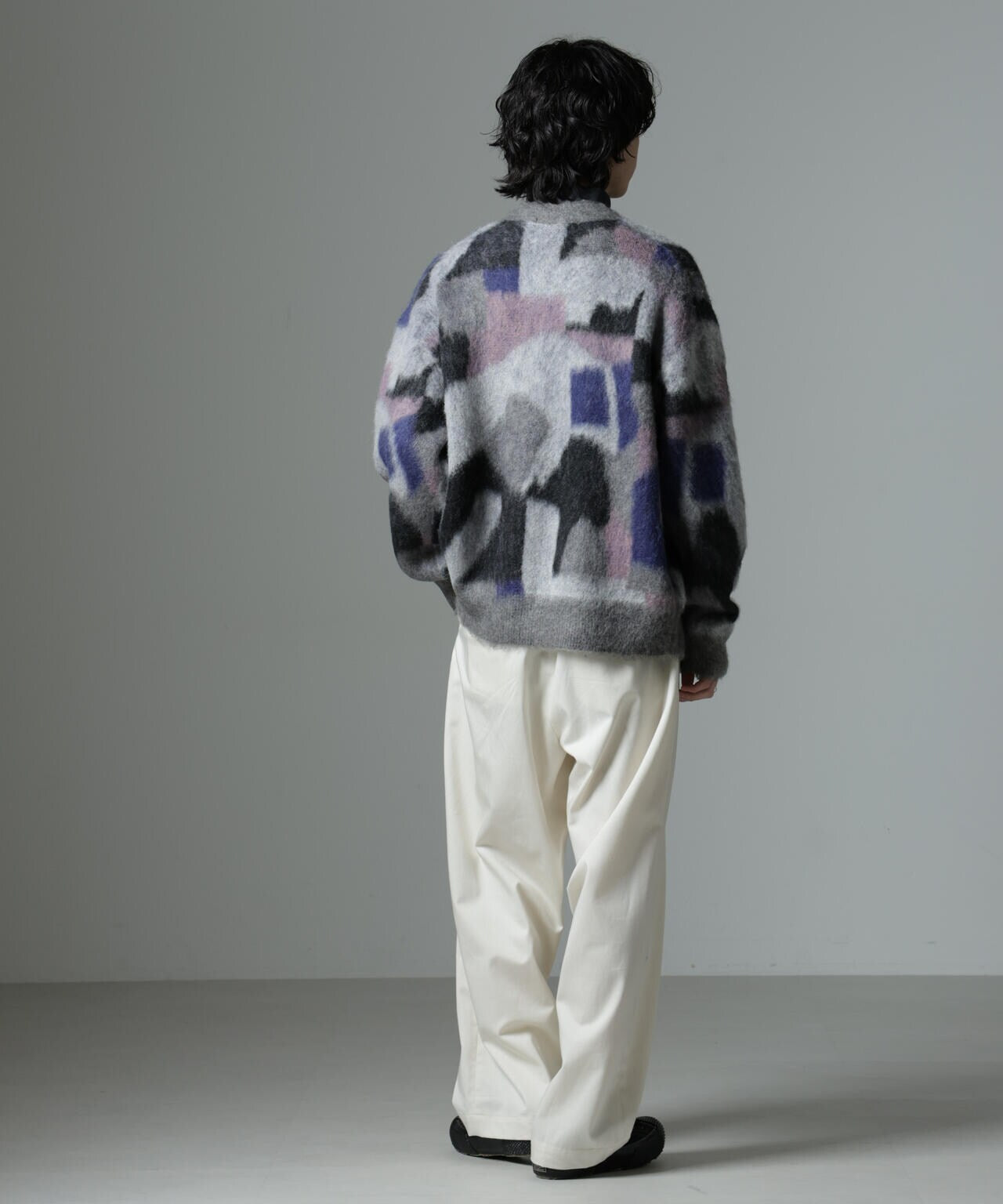 「着るアート」YUTAKA KAWAI モヘヤミックスカーディガン
