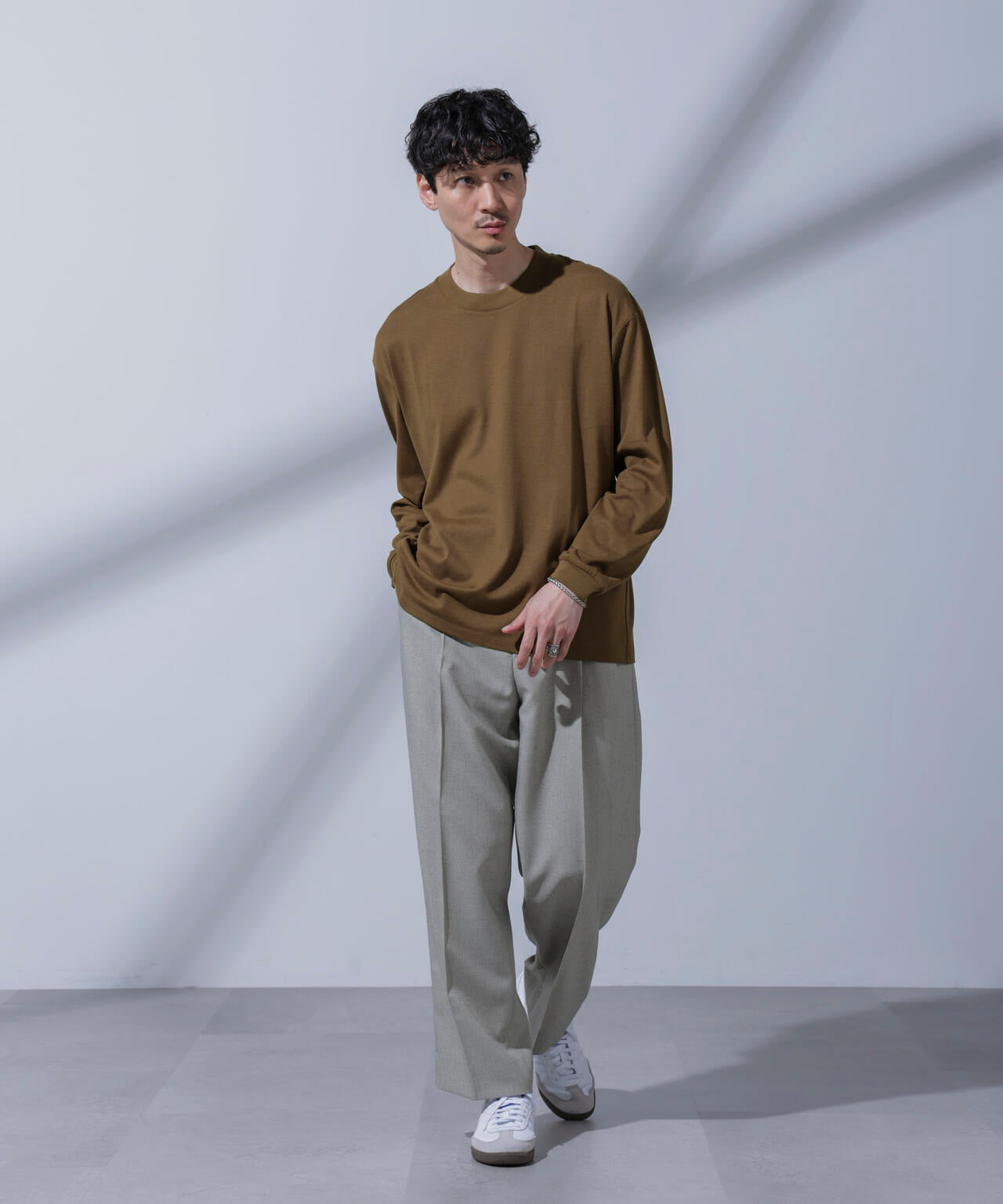 Anti Soaked(R) 汗染み防止 ビッグTシャツ 長袖