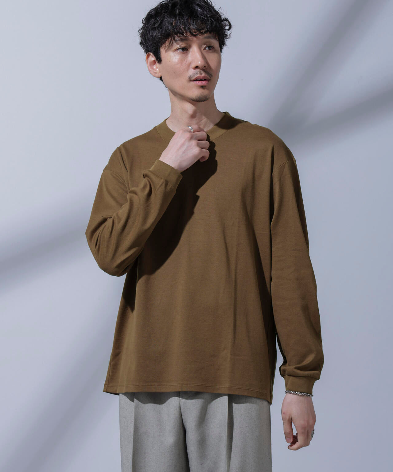 Anti Soaked(R) 汗染み防止 ビッグTシャツ 長袖