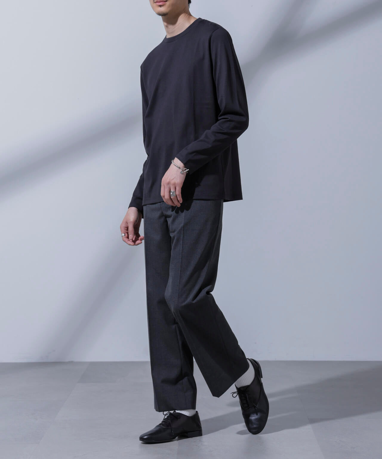 Anti Soaked(R)汗染み防止 クルーネックTシャツ 長袖