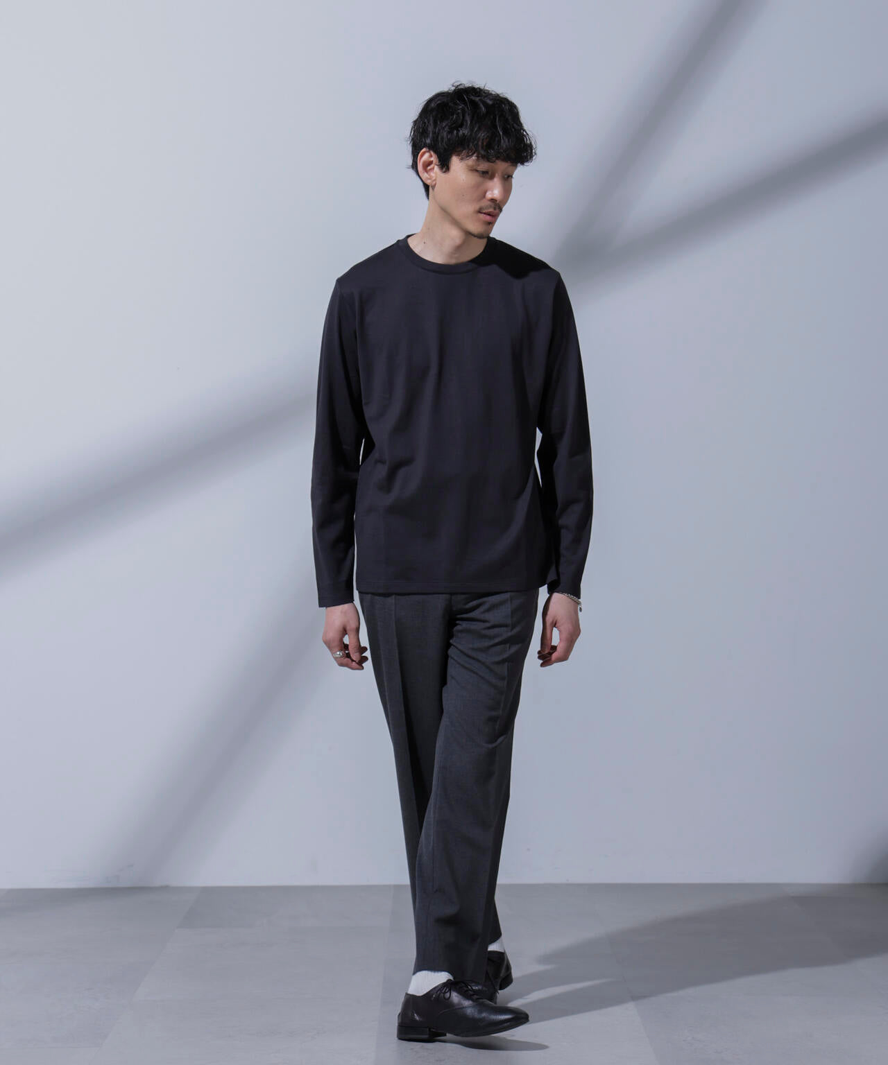 Anti Soaked(R)汗染み防止 クルーネックTシャツ 長袖