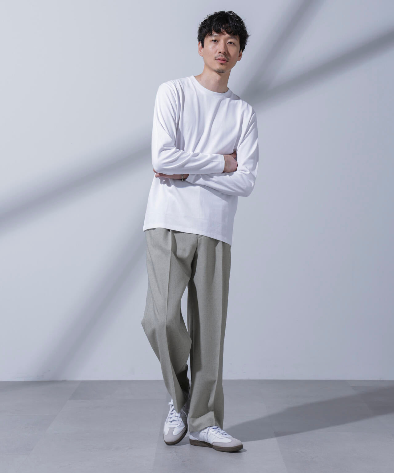 Anti Soaked(R)汗染み防止 クルーネックTシャツ 長袖