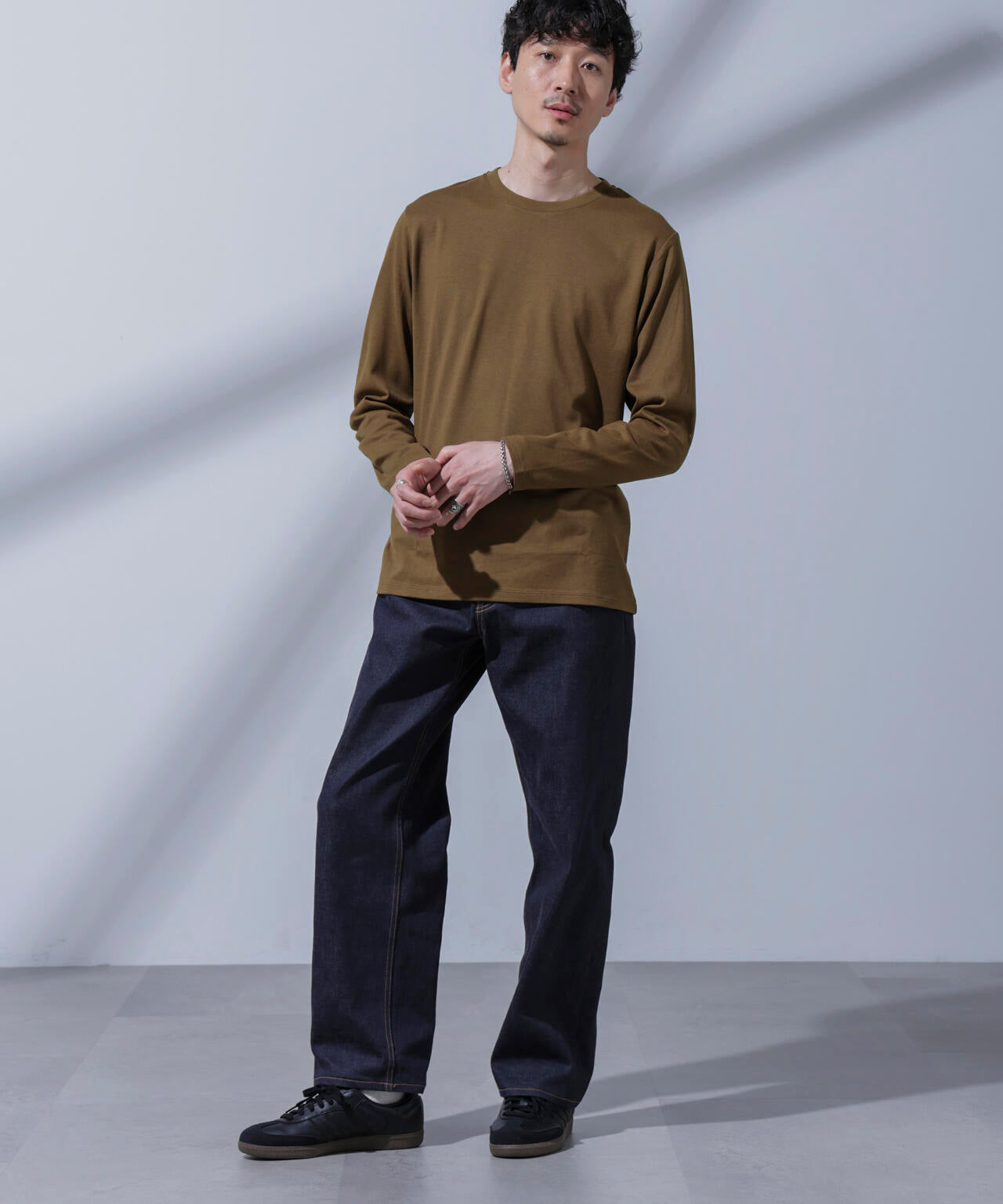 Anti Soaked(R)汗染み防止 クルーネックTシャツ 長袖