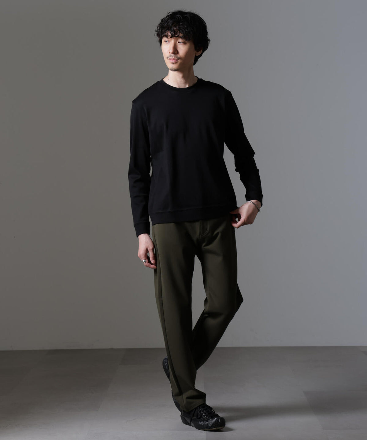 ｢FORMAL JERSEY｣クルーネックカットソー長袖