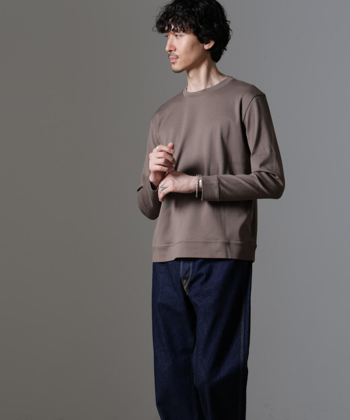 ｢FORMAL JERSEY｣クルーネックカットソー長袖