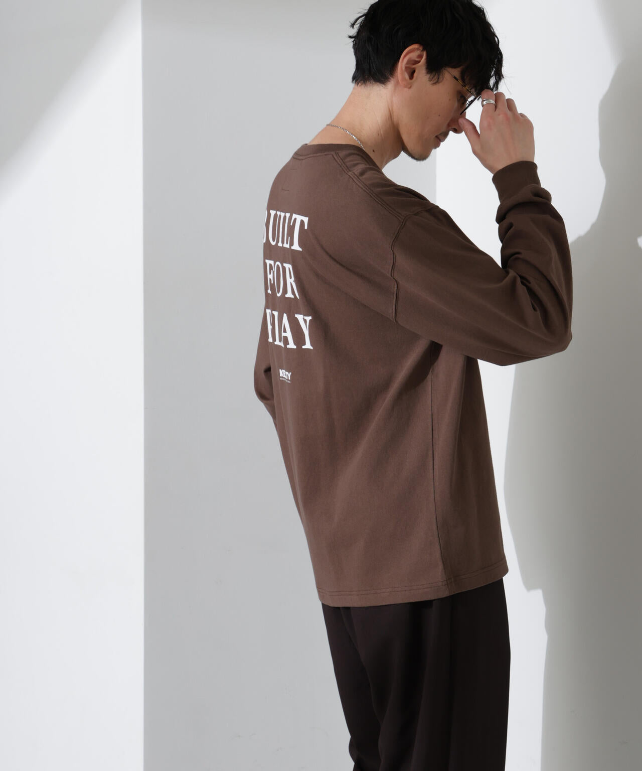 「KELTY×NANO universe」USAコットン天竺Tシャツ長袖