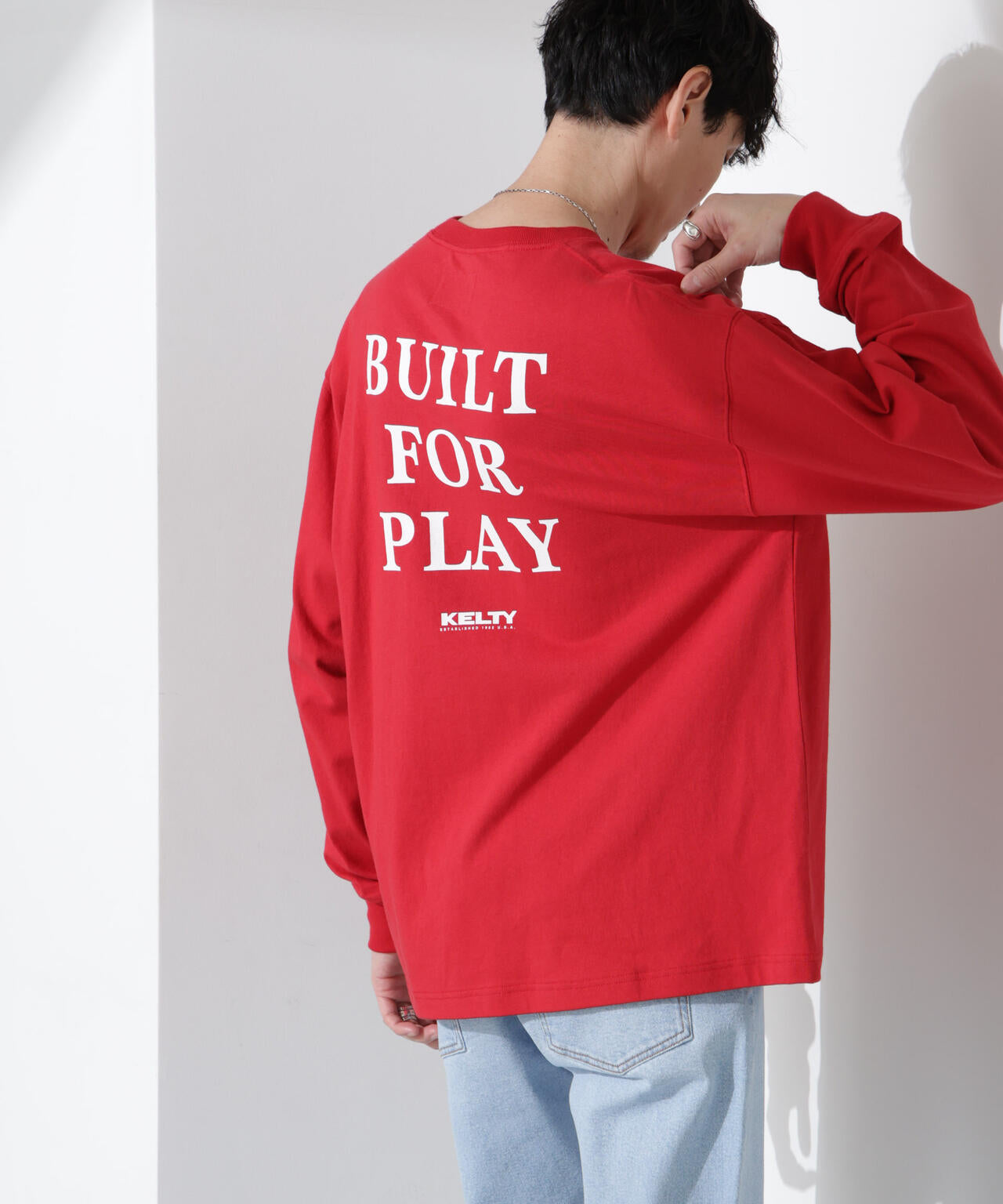 「KELTY×NANO universe」USAコットン天竺Tシャツ長袖