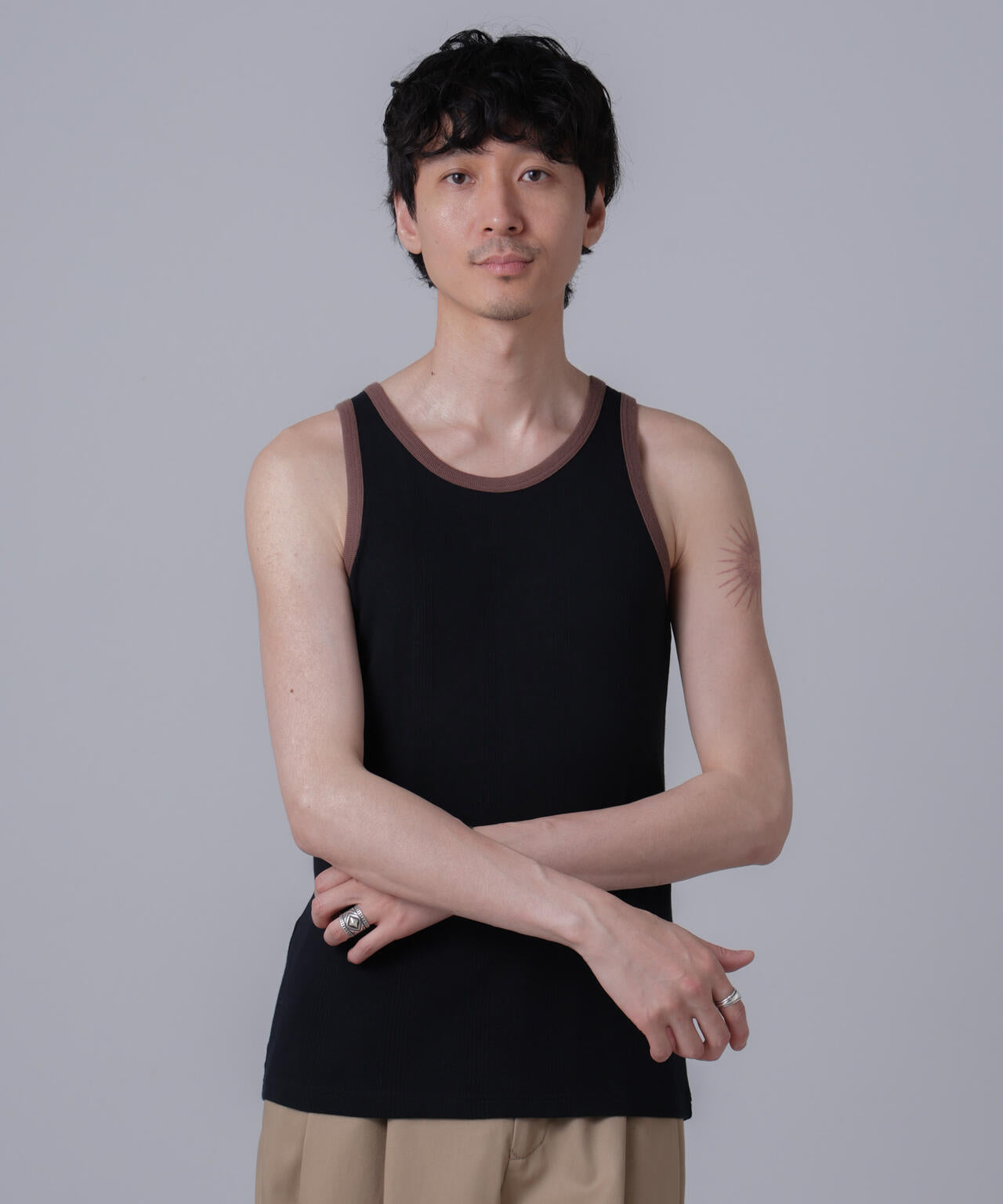 「NJ/CLUB」PARKSTOCK MILLER別注 パネルリブタンクトップ