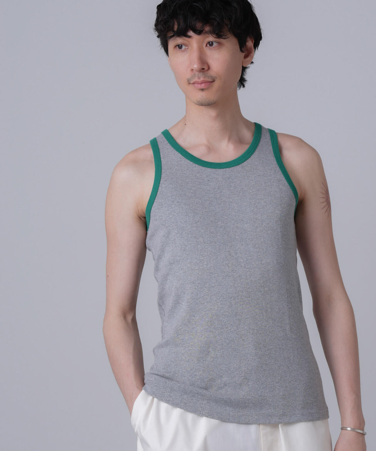 「NJ/CLUB」PARKSTOCK MILLER別注 パネルリブタンクトップ