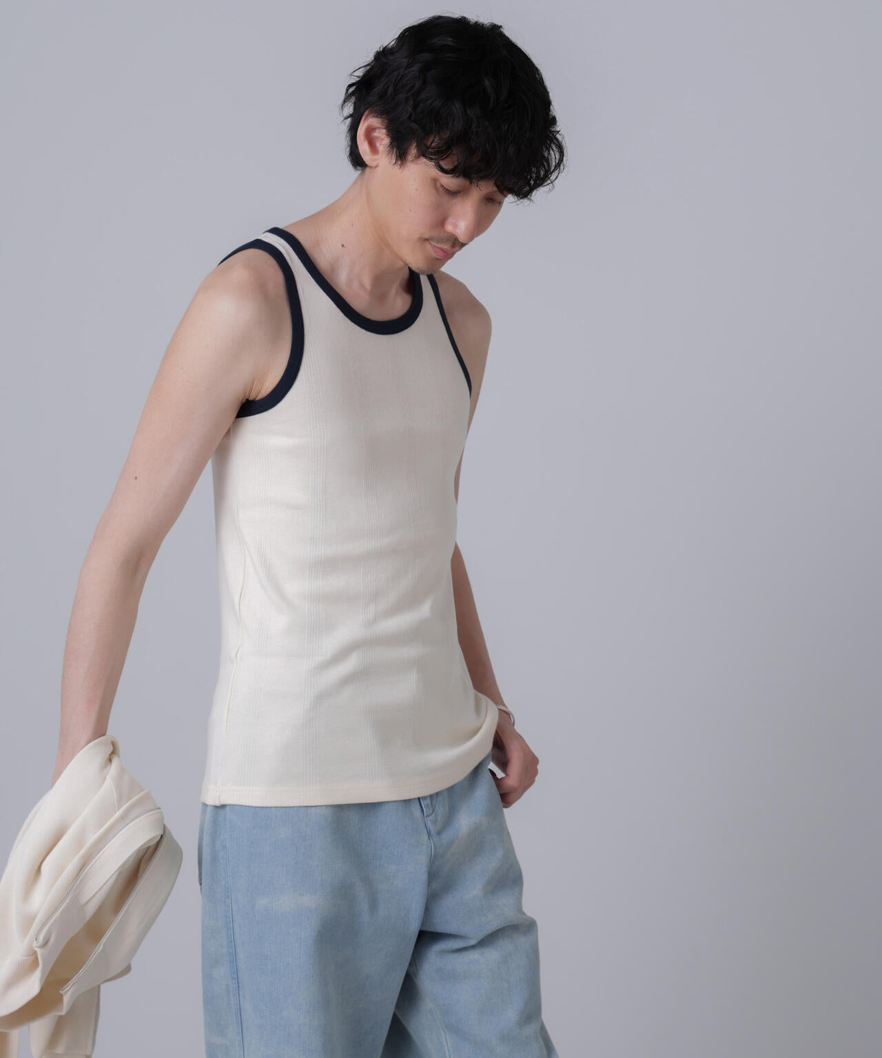 「NJ/CLUB」PARKSTOCK MILLER別注 パネルリブタンクトップ