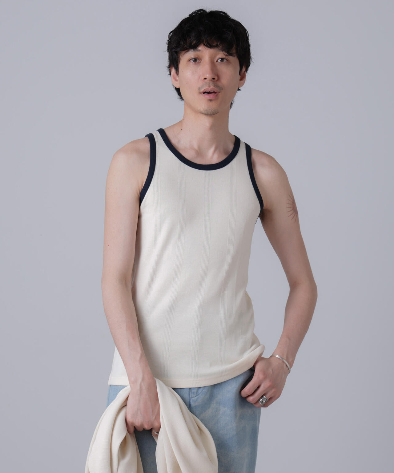 「NJ/CLUB」PARKSTOCK MILLER別注 パネルリブタンクトップ