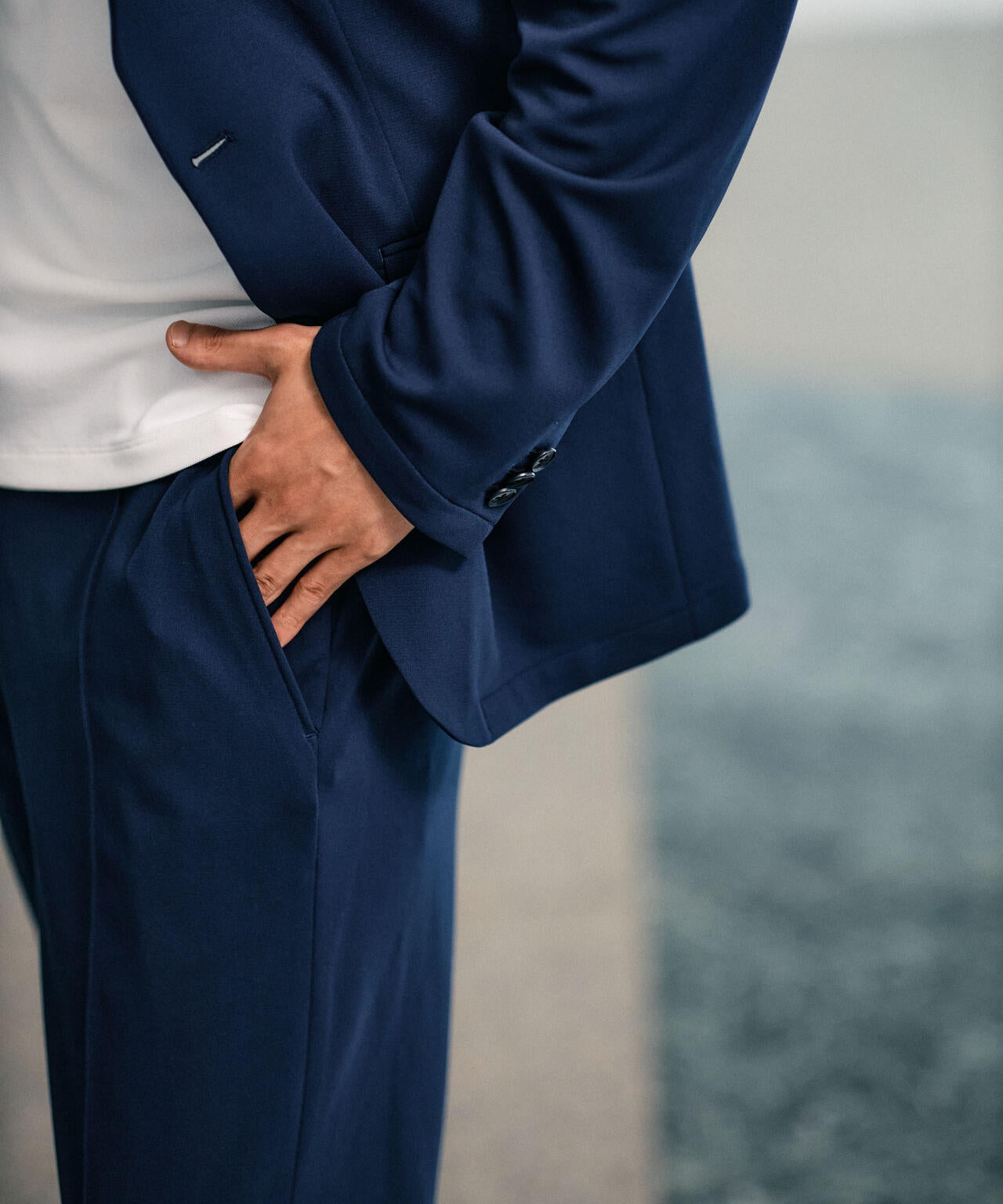 「N TROUSERS PREMIUM」AQUA RHYTHM(R)ストレッチパンツ(セットアップ可)