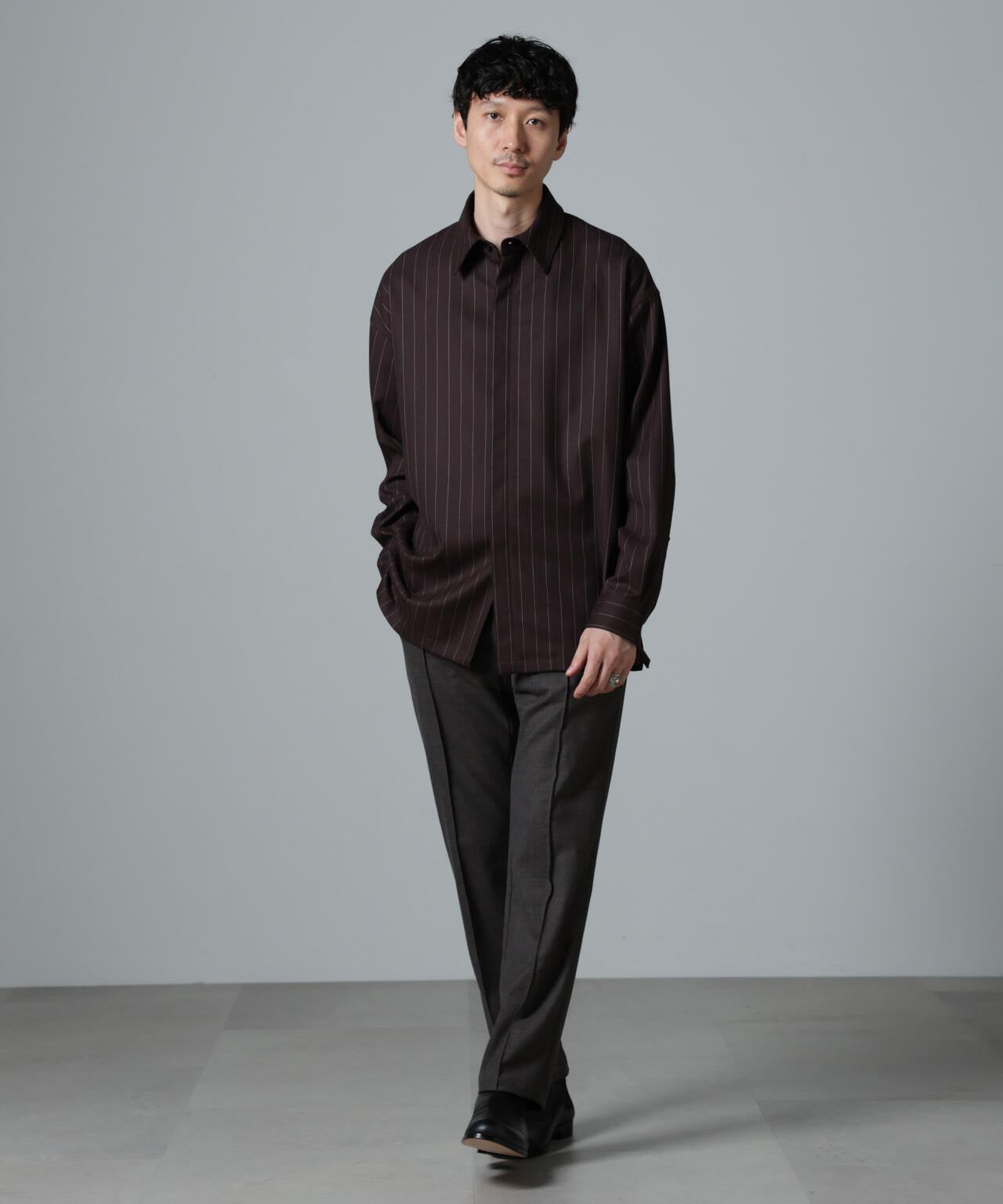 ｢N TROUSERS PREMIUM｣RENURウール混洗えるサキソニーパンツ(セットアップ可)