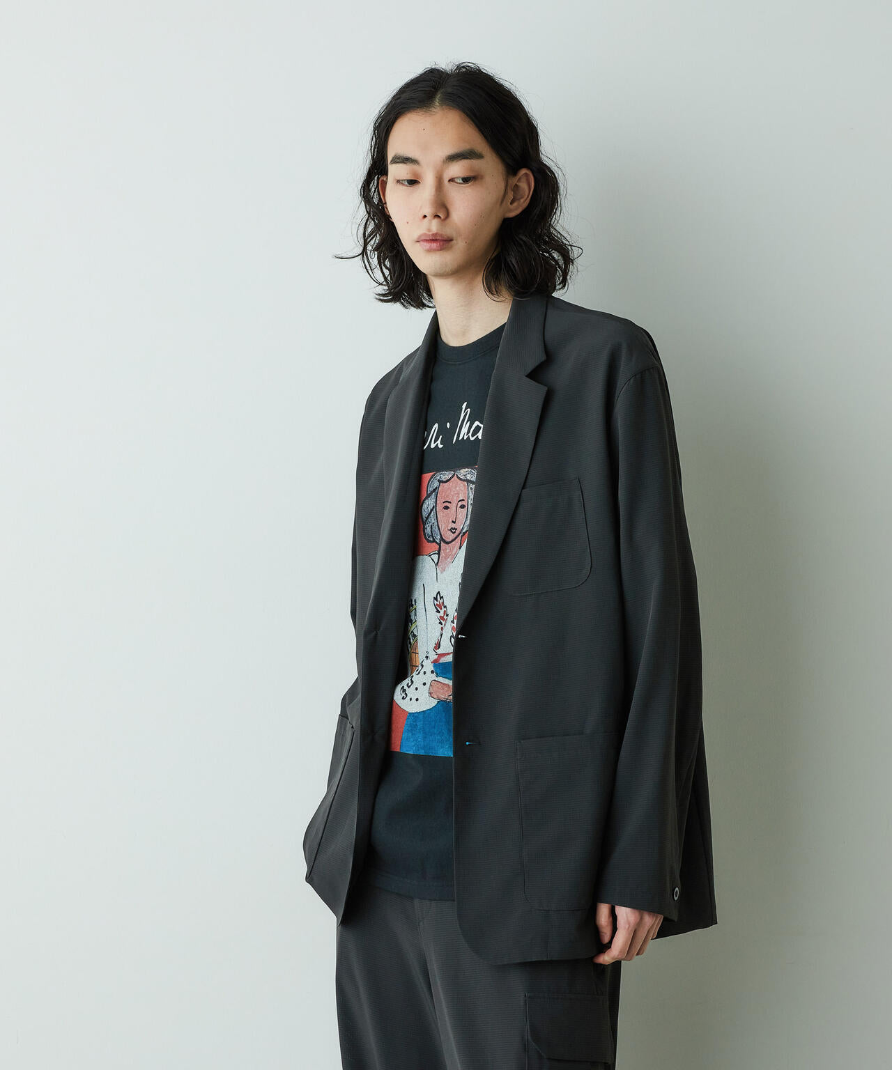 「HOTEL PALACE」オテルパラス 2つボタンアスレチックテックジャケット