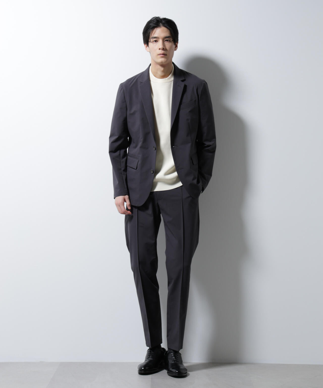 「N JACKET BASIC」ダントツオチール防汚テックストレッチジャケット(セットアップ可)